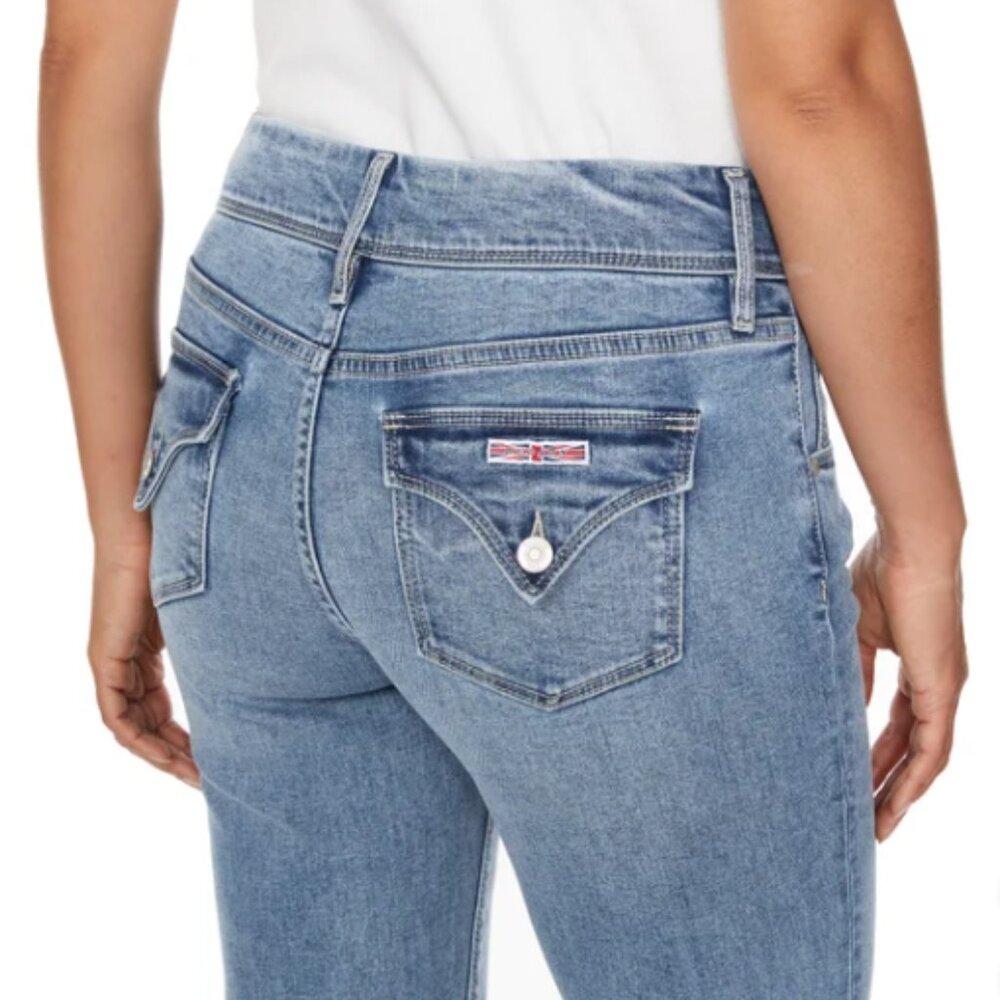 Hudson Los Angeles Women's Slim Straight Leg Jeans Blue Size 14/34 - Picture 4 of 9